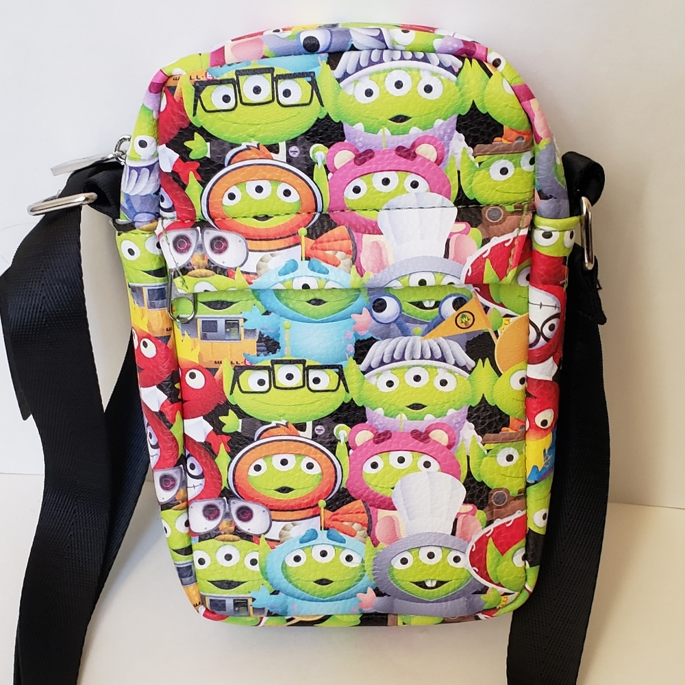 NWT Disney Pixar Toy Story Aliens Cosplay Passport Cross Body Bag